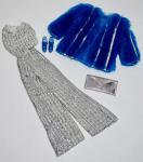 Mattel - Barbie - Superstar Fashions - Dramatic Blue & Silver Shimmer - Outfit
